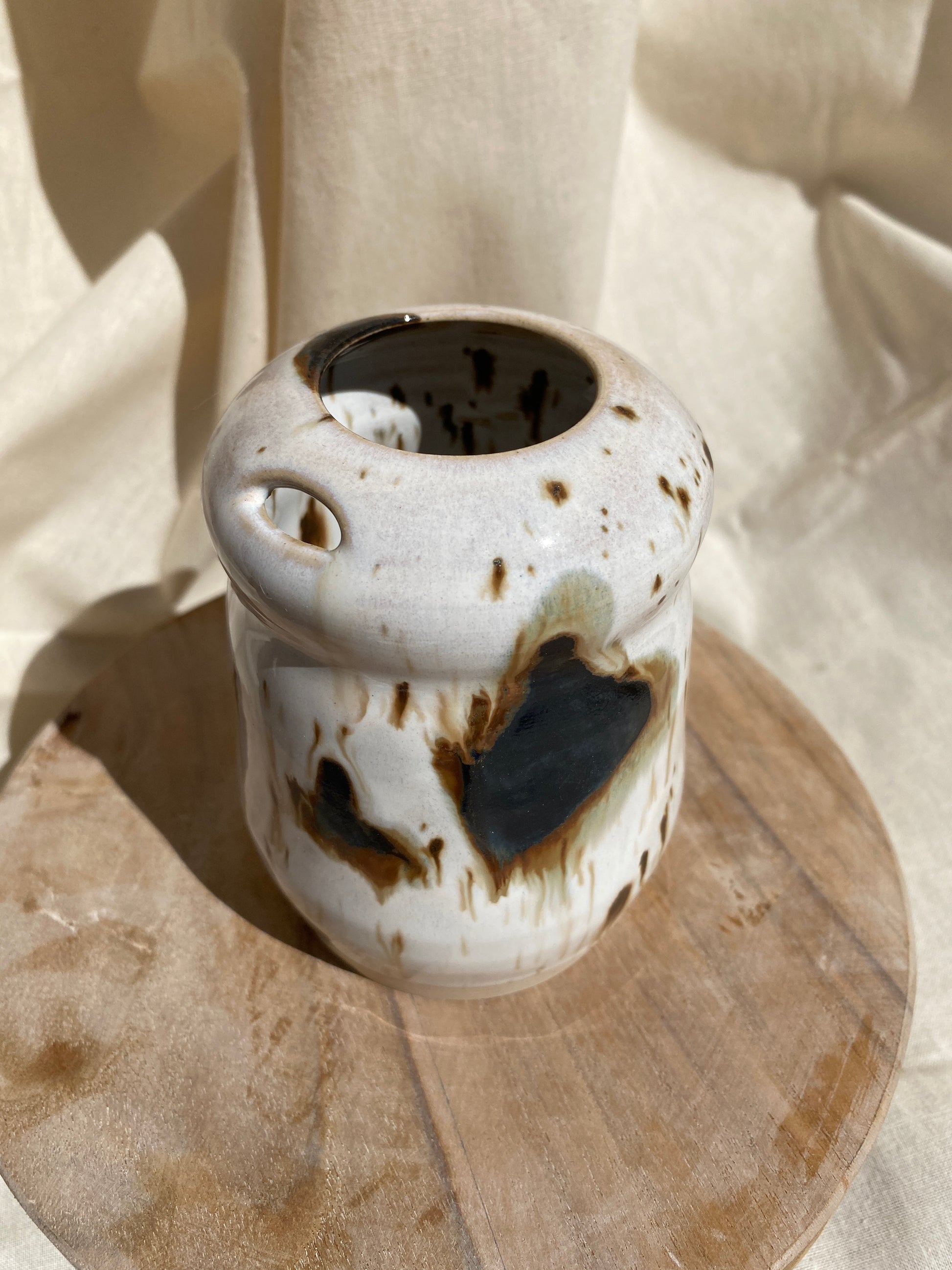 cow print bubble travel cup
