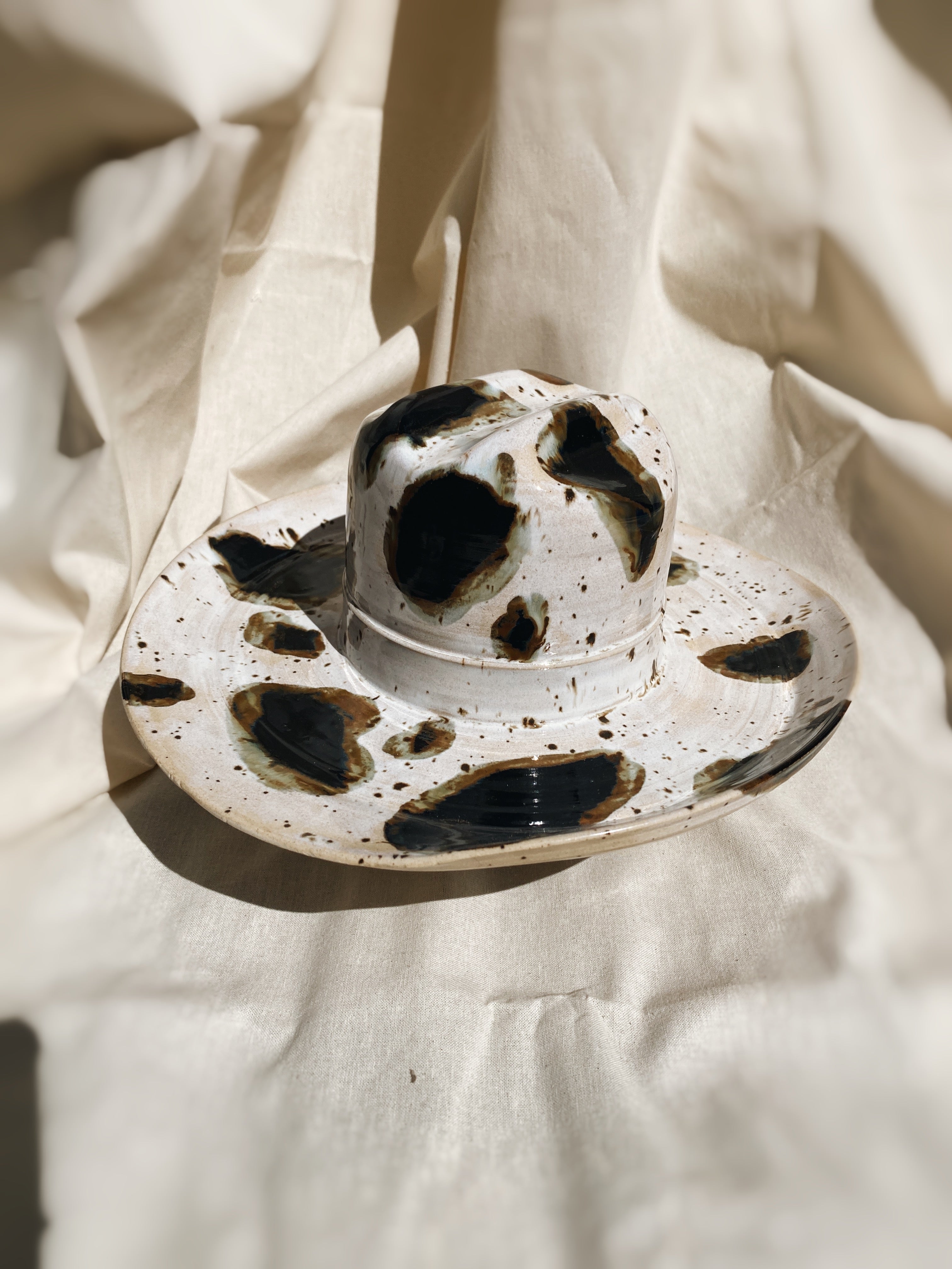 cow print cowboy hat