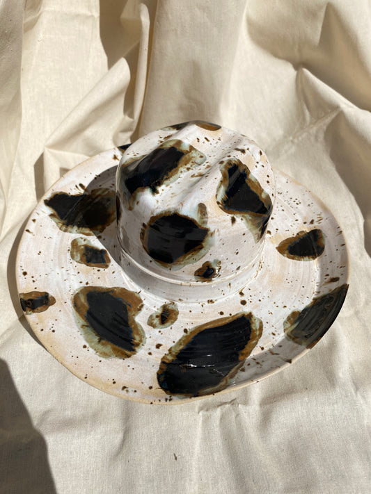 cow print cowboy hat