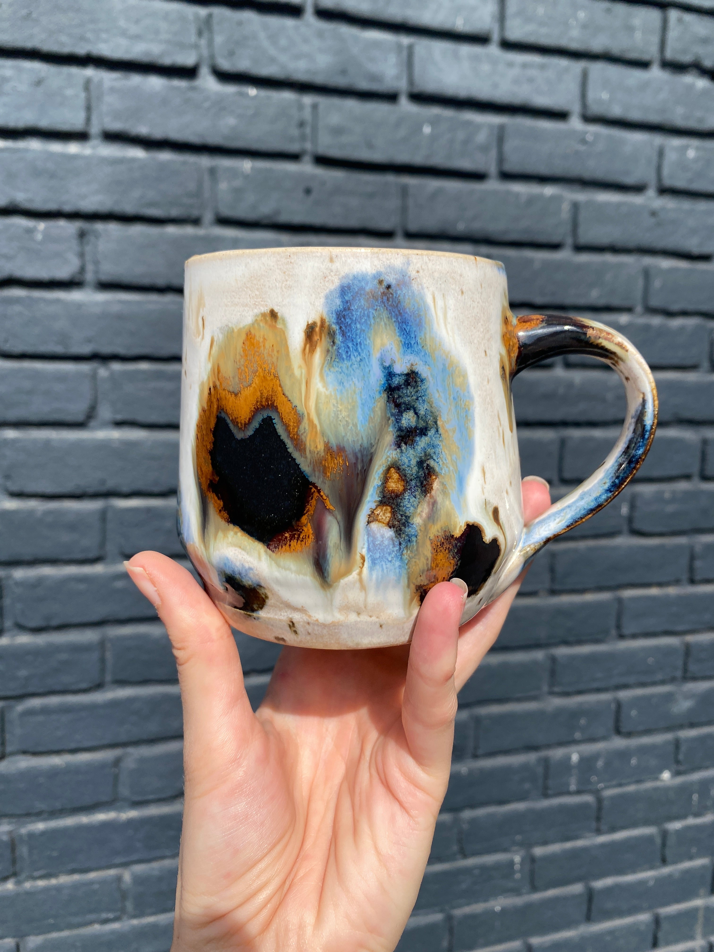 Abstract horizon mug