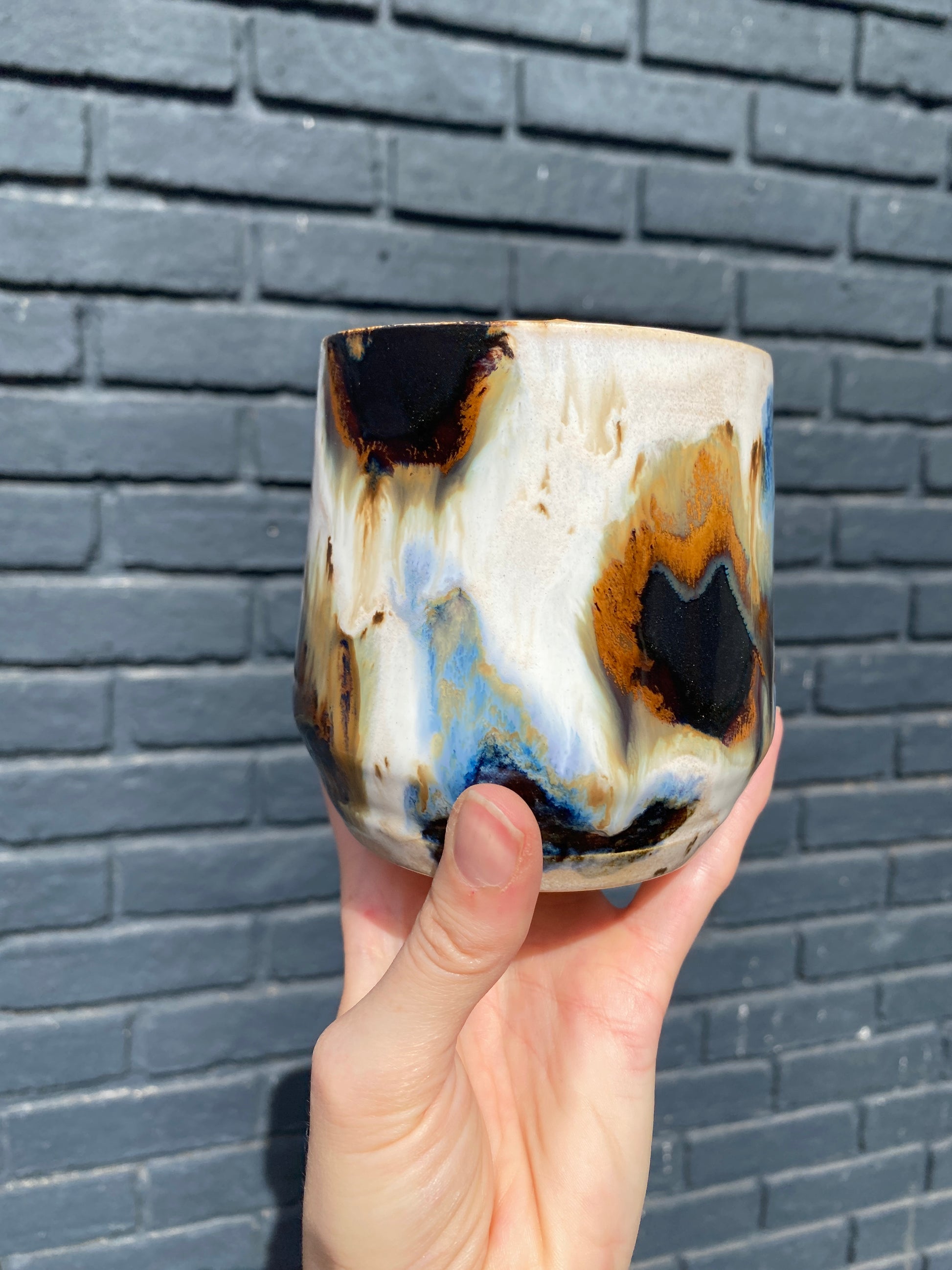 Abstract horizon mug