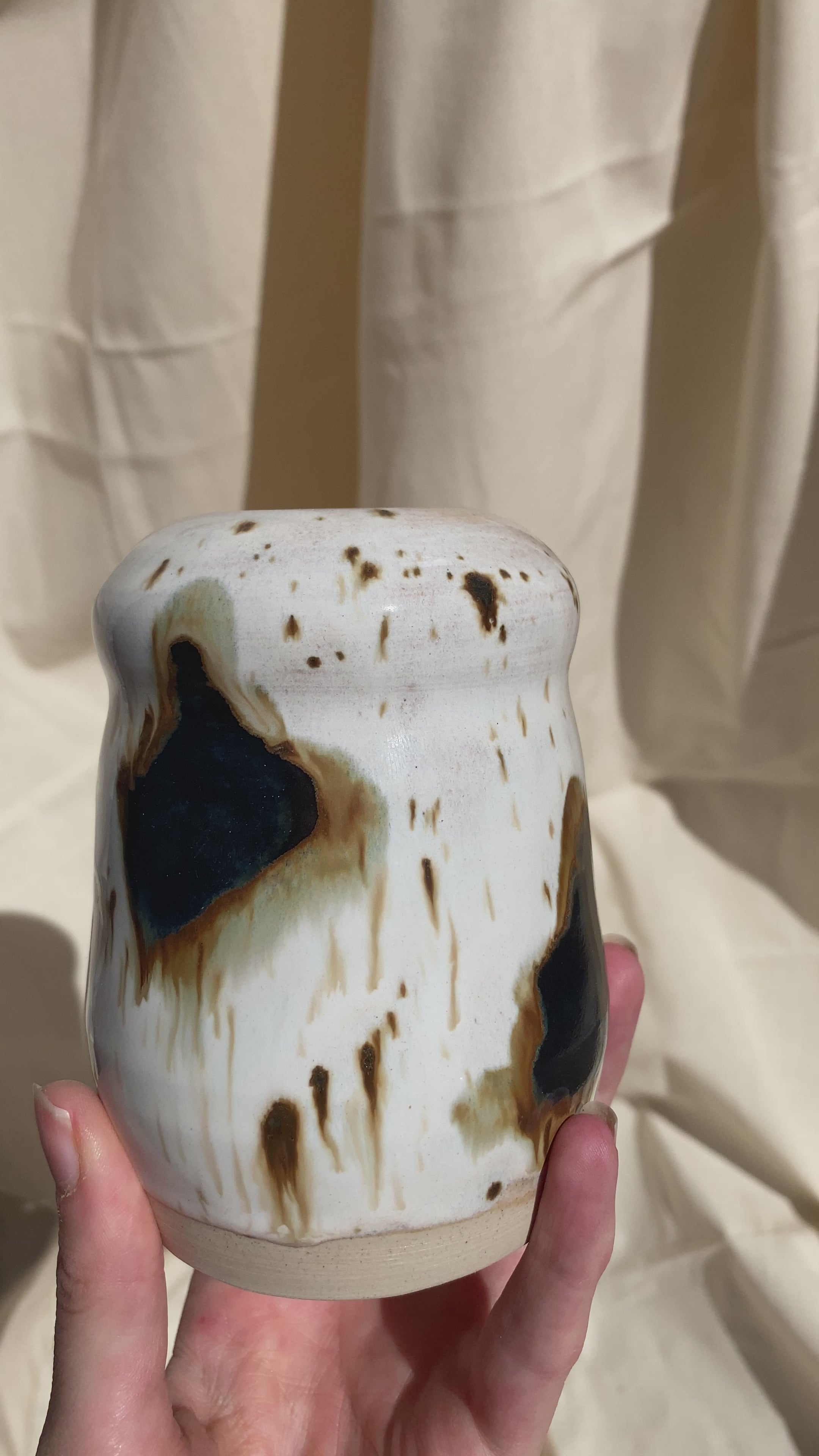 cow print bubble travel cup